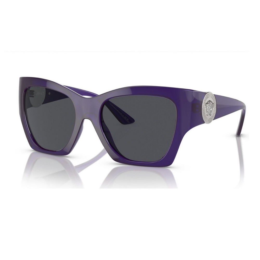 Versace PURPLE MEDUSA RUNWAY SQUARED SUNGLASSES — Includes Versace Hard Case - Picture 2 of 8